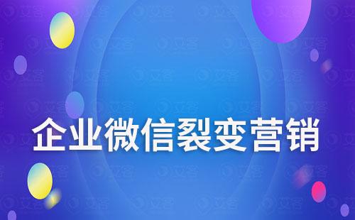 企業微信裂變營銷怎么做
