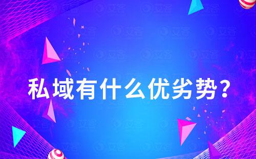 私域有什么優劣勢